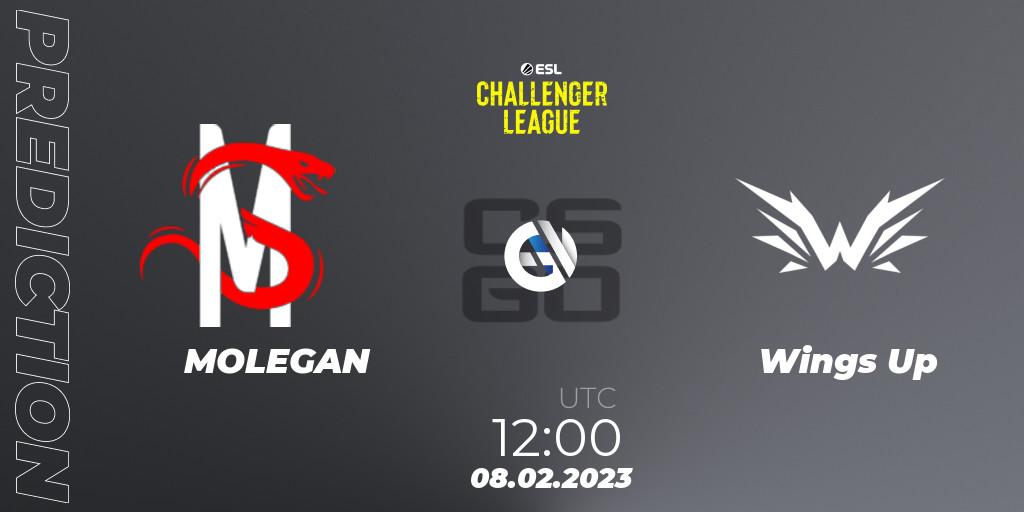 Pronóstico MOLEGAN - Wings Up. 08.02.23, CS2 (CS:GO), ESL Challenger League Season 44: Asia-Pacific