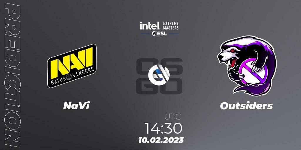 Pronóstico NaVi - Outsiders. 10.02.23, CS2 (CS:GO), IEM Katowice 2023