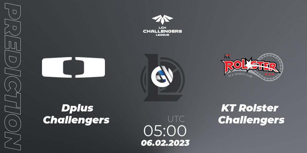 Pronóstico Dplus Challengers - KT Rolster Challengers. 06.02.23, LoL, LCK Challengers League 2023 Spring