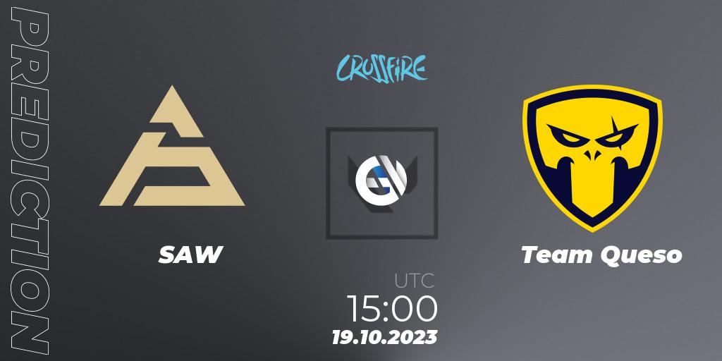 Pronóstico SAW - Team Queso. 19.10.23, VALORANT, LVP - Crossfire Cup 2023: Contenders #2