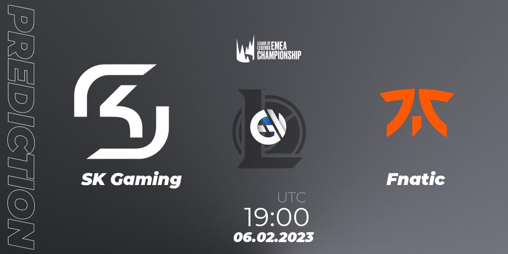 Pronóstico SK Gaming - Fnatic. 06.02.23, LoL, LEC Winter 2023 - Stage 1