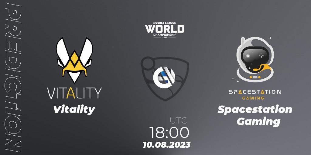 Pronóstico Vitality - Spacestation Gaming. 10.08.23, Rocket League, Rocket League Championship Series 2022-23 - World Championship Group Stage