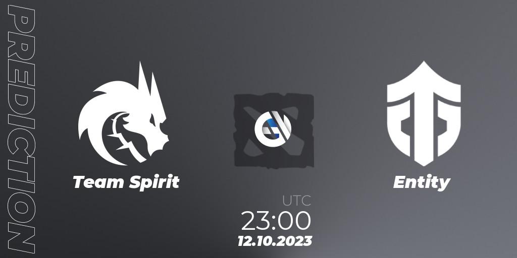 Pronóstico Team Spirit - Entity. 12.10.23, Dota 2, The International 2023 - Group Stage