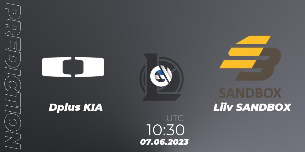 Pronóstico Dplus KIA - Liiv SANDBOX. 07.06.23, LoL, LCK Summer 2023 Regular Season