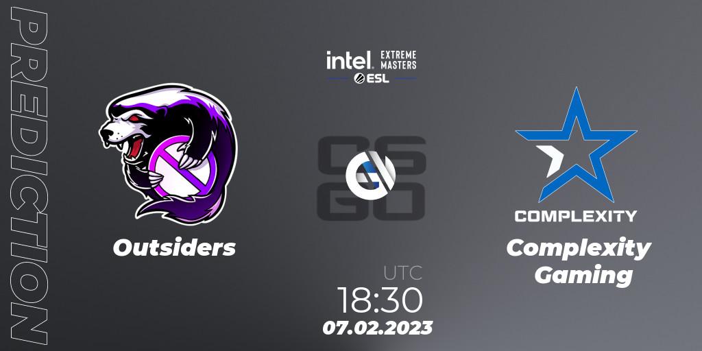 Pronóstico Outsiders - Complexity Gaming. 07.02.23, CS2 (CS:GO), IEM Katowice 2023