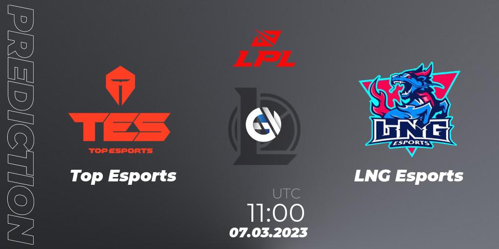 Pronóstico Top Esports - LNG Esports. 07.03.23, LoL, LPL Spring 2023 - Group Stage
