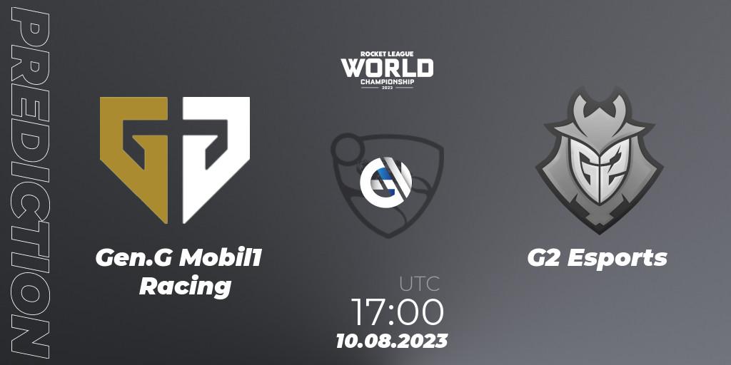 Pronóstico Gen.G Mobil1 Racing - G2 Esports. 10.08.23, Rocket League, Rocket League Championship Series 2022-23 - World Championship Group Stage