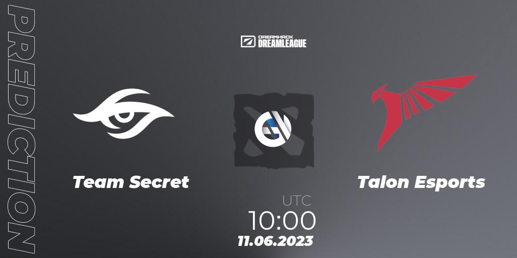 Pronóstico Team Secret - Talon Esports. 11.06.23, Dota 2, DreamLeague Season 20 - Group Stage 1