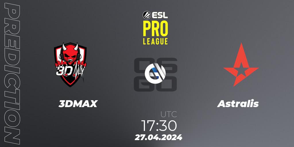 Pronóstico 3DMAX - Astralis. 27.04.24, CS2 (CS:GO), ESL Pro League Season 19