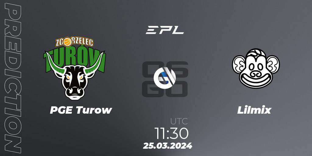 Pronóstico PGE Turow - Lilmix. 25.03.24, CS2 (CS:GO), European Pro League Season 16: Division 2