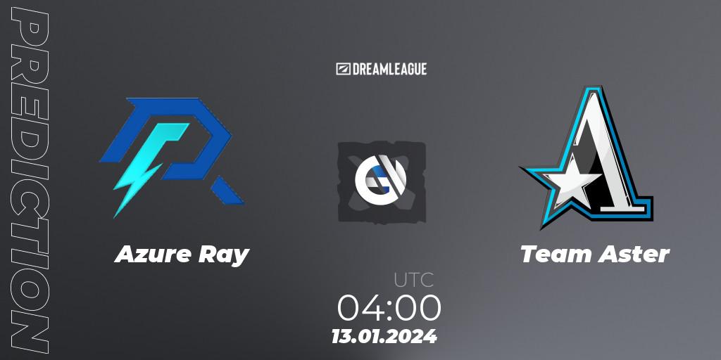 Pronóstico Azure Ray - Team Zero (CN). 13.01.24, Dota 2, DreamLeague Season 22: China Closed Qualifier