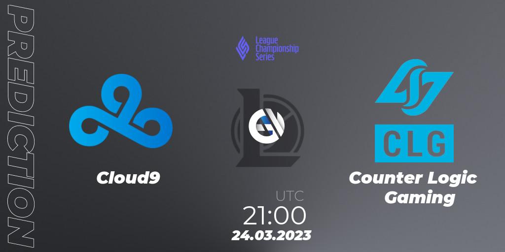 Pronóstico Cloud9 - Counter Logic Gaming. 24.03.23, LoL, LCS Spring 2023 - Playoffs