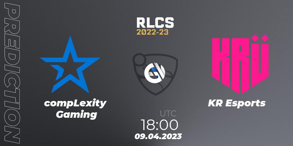 Pronóstico compLexity Gaming - KRÜ Esports. 09.04.23, Rocket League, RLCS 2022-23 - Winter Split Major