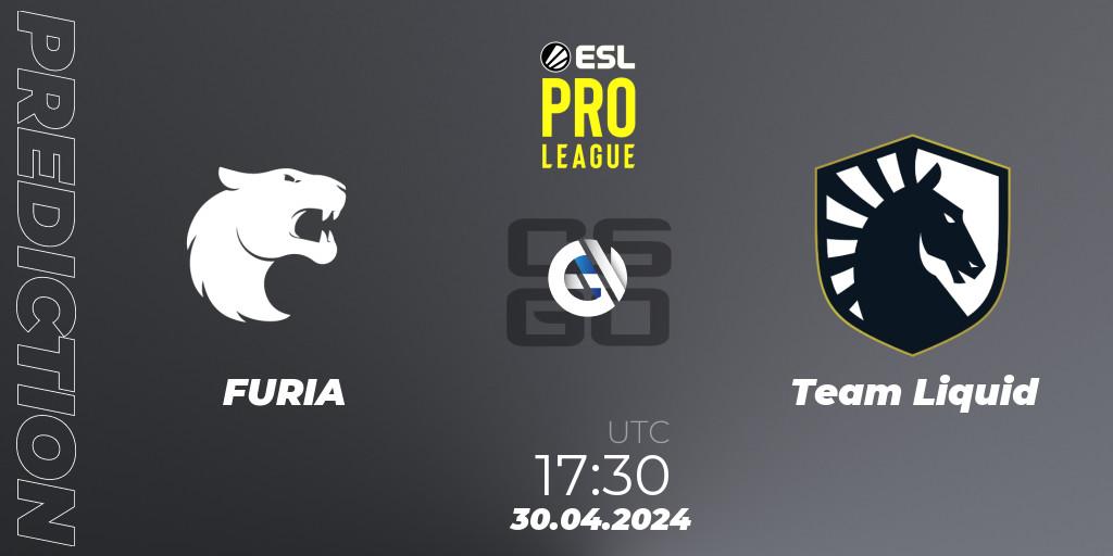 Pronóstico FURIA - Team Liquid. 30.04.24, CS2 (CS:GO), ESL Pro League Season 19