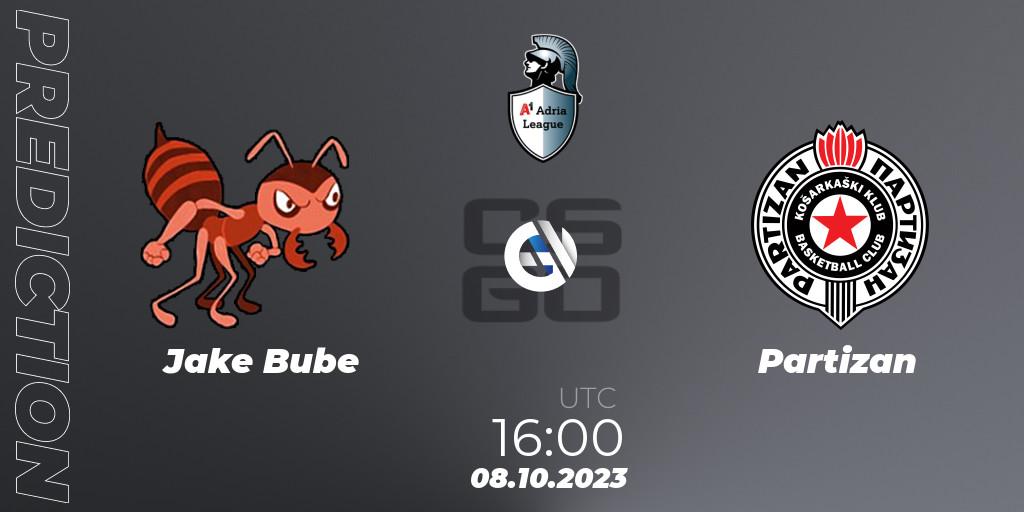 Pronóstico Jake Bube - Partizan. 08.10.23, CS2 (CS:GO), A1 Adria League Season 12