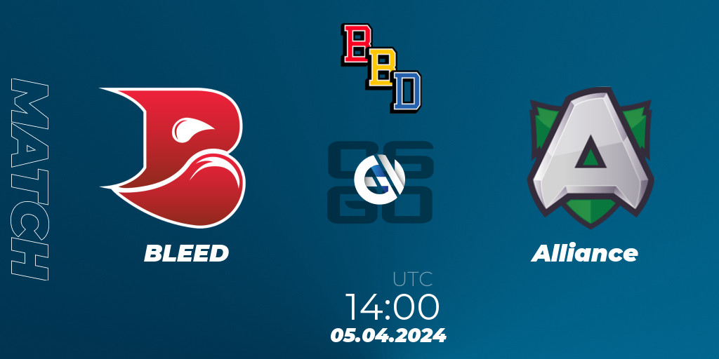 BLEED Alliance 05.04.2024 at 1400. CounterStrike (CS2), BetBoom