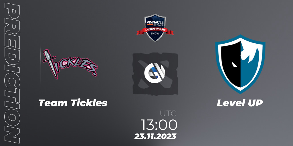 Pronóstico Team Tickles - Level UP. 23.11.23, Dota 2, Pinnacle - 25 ...