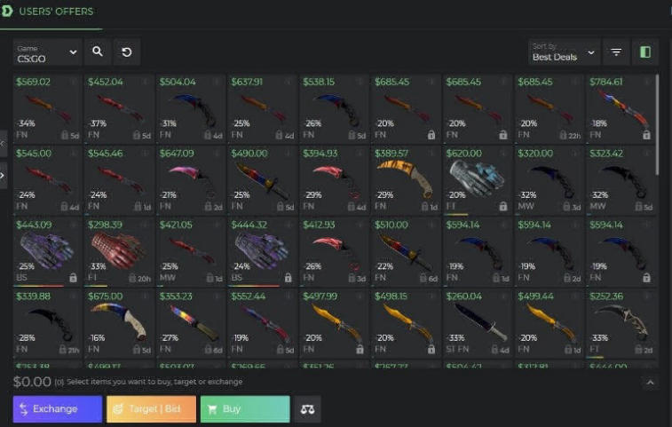 Cs go market кидает