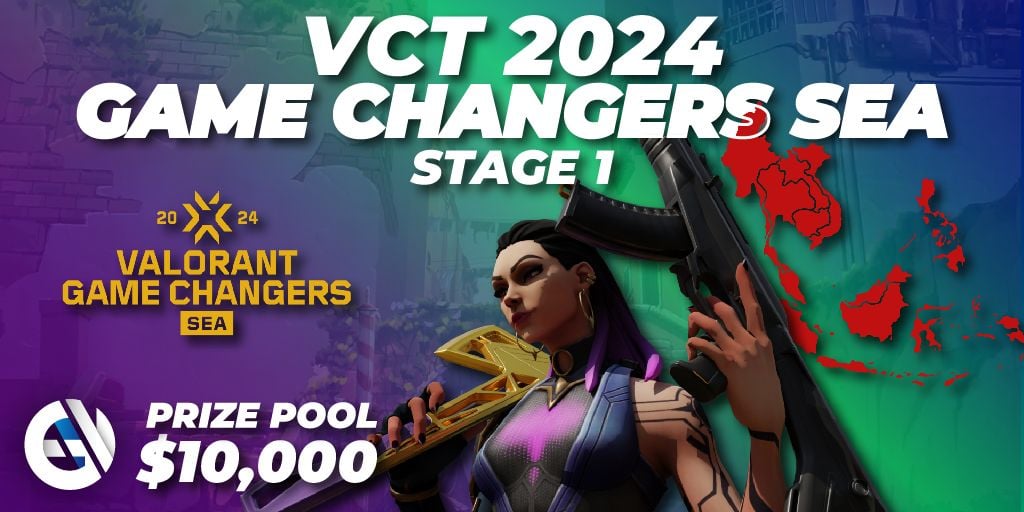 VCT 2024 Game Changers SEA Stage 1 🎮 VALORANT torneo 📅 Calendario de