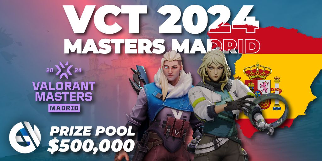 VCT 2024 Masters Madrid 🎮 VALORANT torneo 📅 Calendario de partidos en